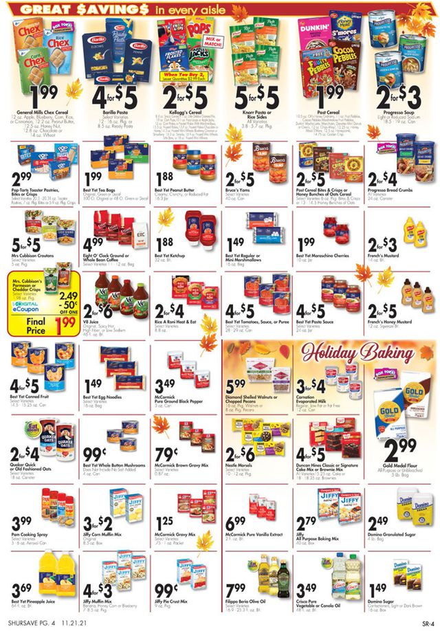 Gerrity's Supermarkets Ad from 11/21/2021