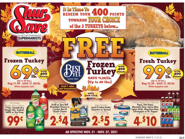 Gerrity's Supermarkets Ad from 11/21/2021