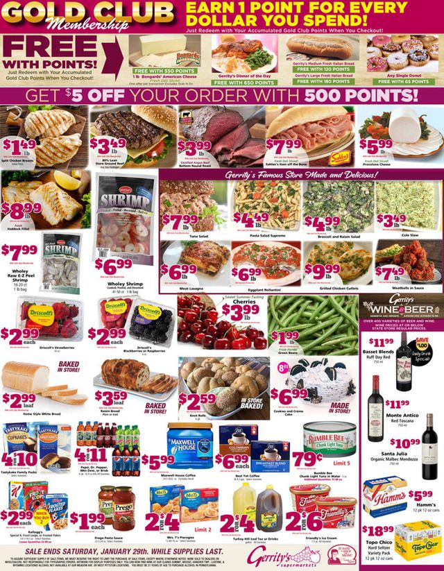 Gerrity's Supermarkets Ad from 01/23/2022