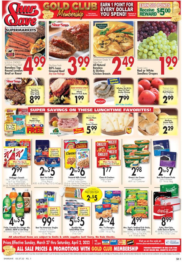 Gerrity's Supermarkets Ad from 03/27/2022
