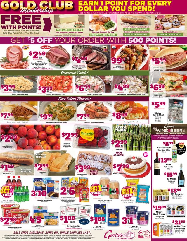 Gerrity's Supermarkets Ad from 04/03/2022