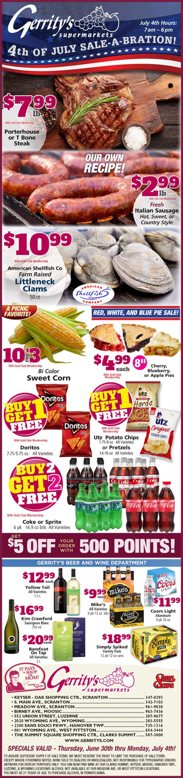 Gerrity's Supermarkets Ad from 06/26/2022