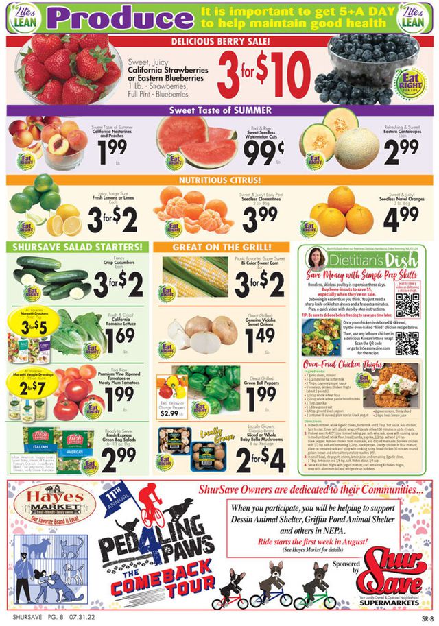 Gerrity's Supermarkets Ad from 07/31/2022