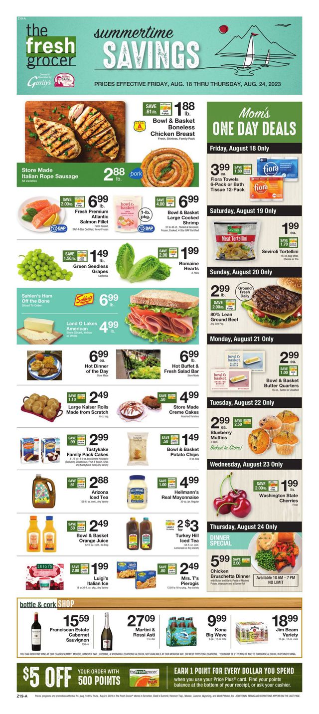 Gerrity's Supermarkets Ad from 08/18/2023