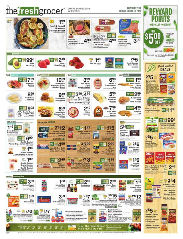 Gerrity's Supermarkets Ad from 10/13/2023