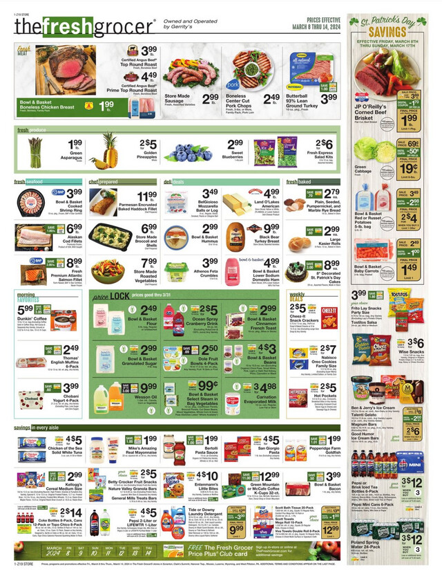 Gerrity's Supermarkets Ad from 03/08/2024