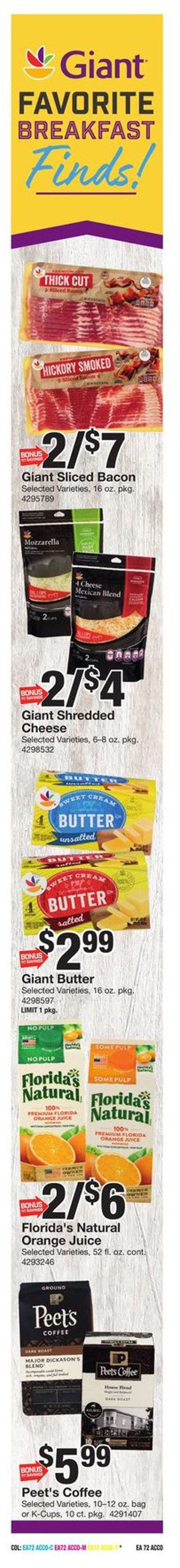 Giant Food Ad from 05/29/2020