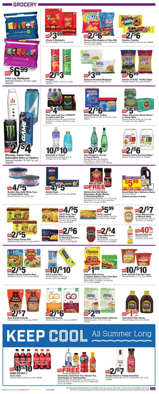 Giant Food Ad from 08/21/2020