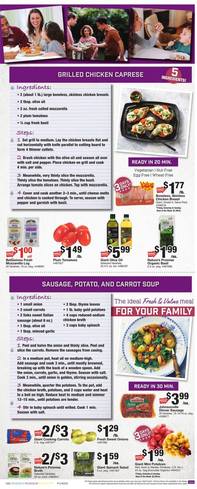 Giant Food Ad from 09/18/2020
