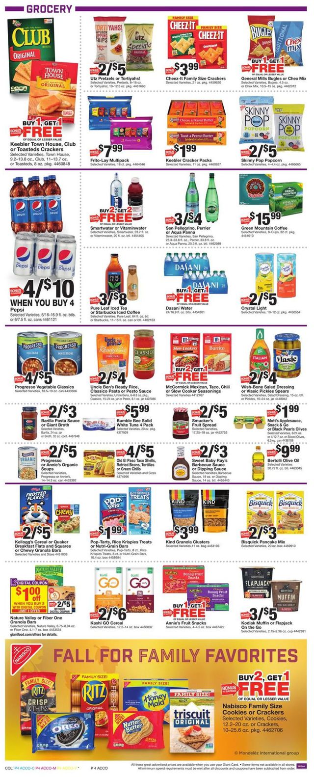 Giant Food Ad from 09/25/2020
