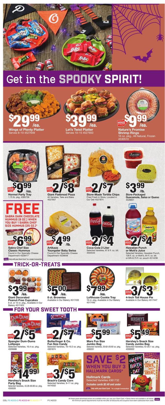 Giant Food Ad from 10/23/2020