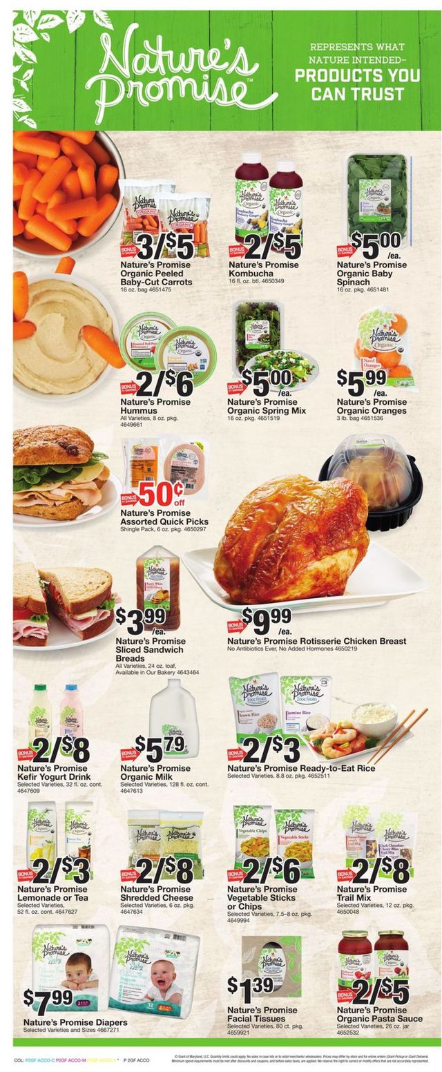 Giant Food Ad from 01/02/2021