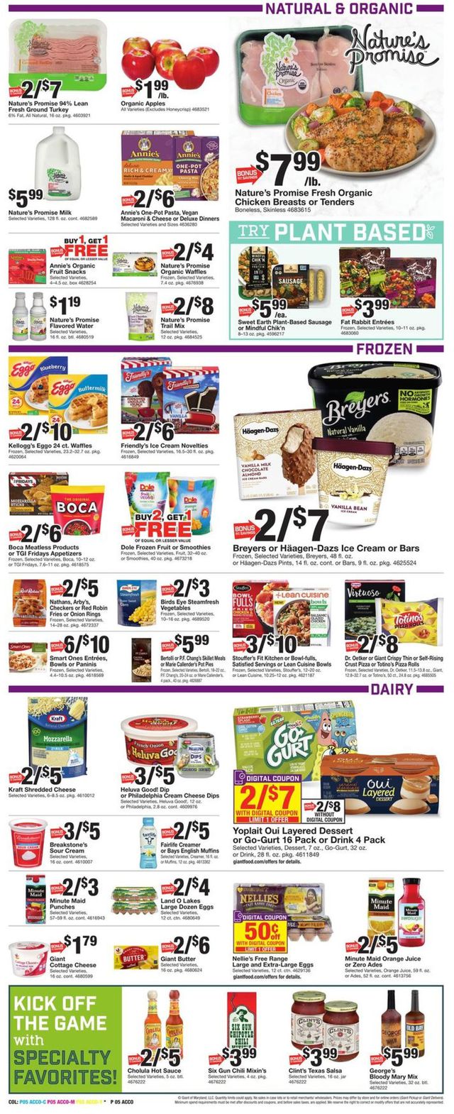 Giant Food Ad from 01/22/2021