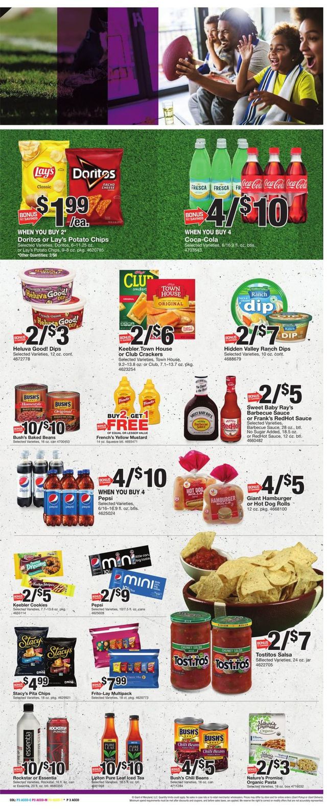 Giant Food Ad from 02/05/2021
