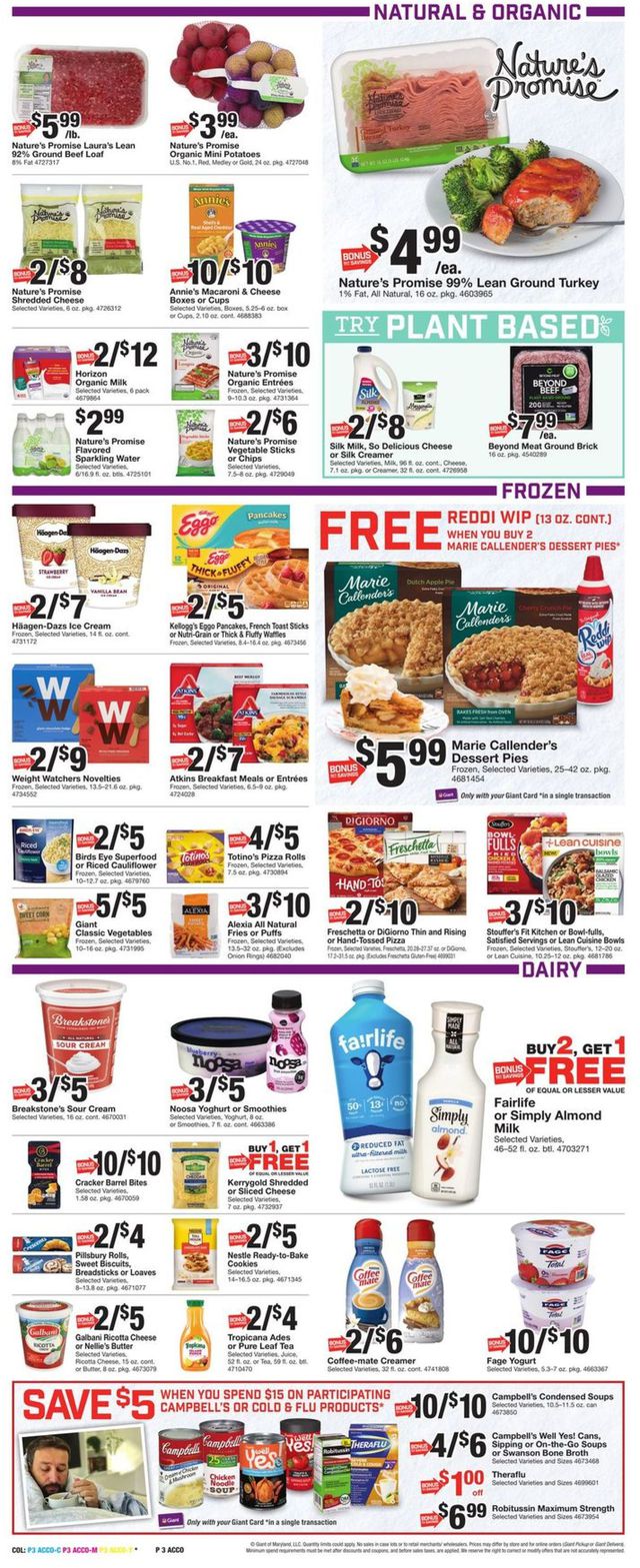 Giant Food Ad from 02/19/2021