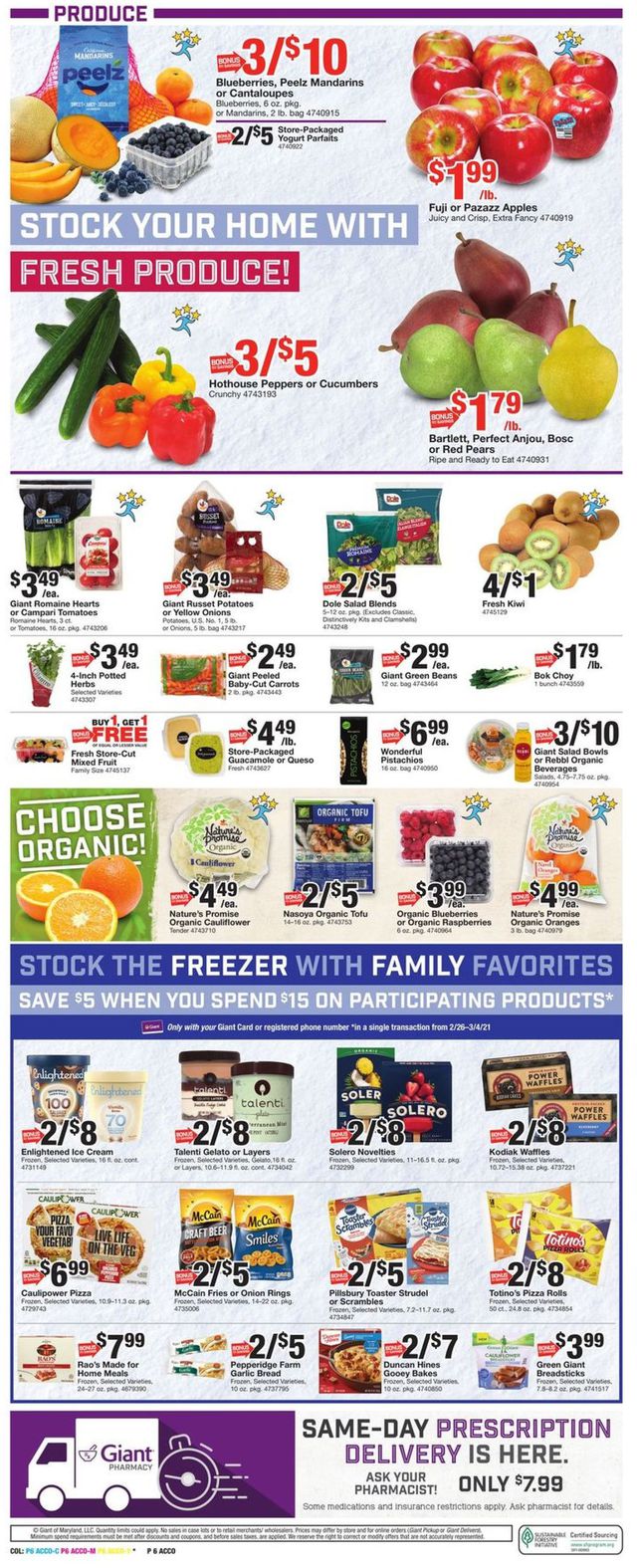 Giant Food Ad from 02/26/2021