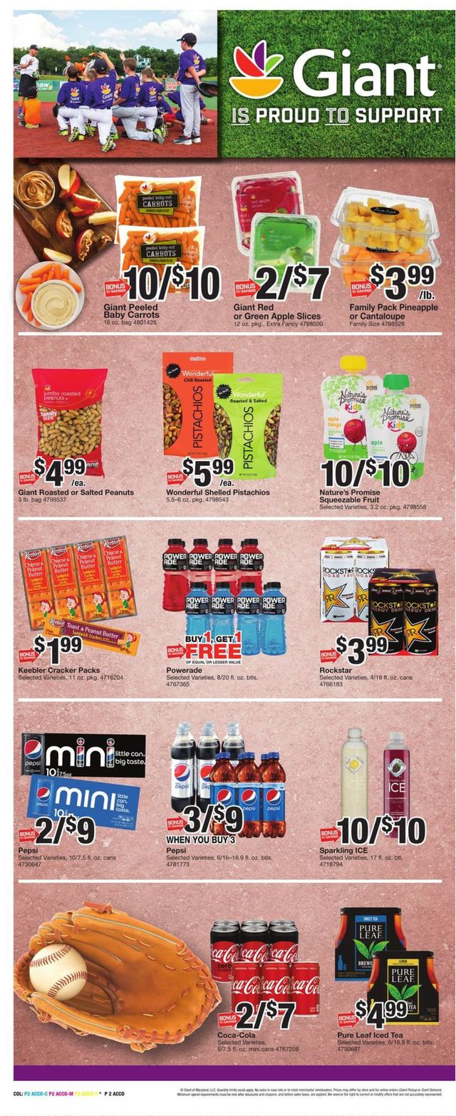 Giant Food Ad from 04/02/2021