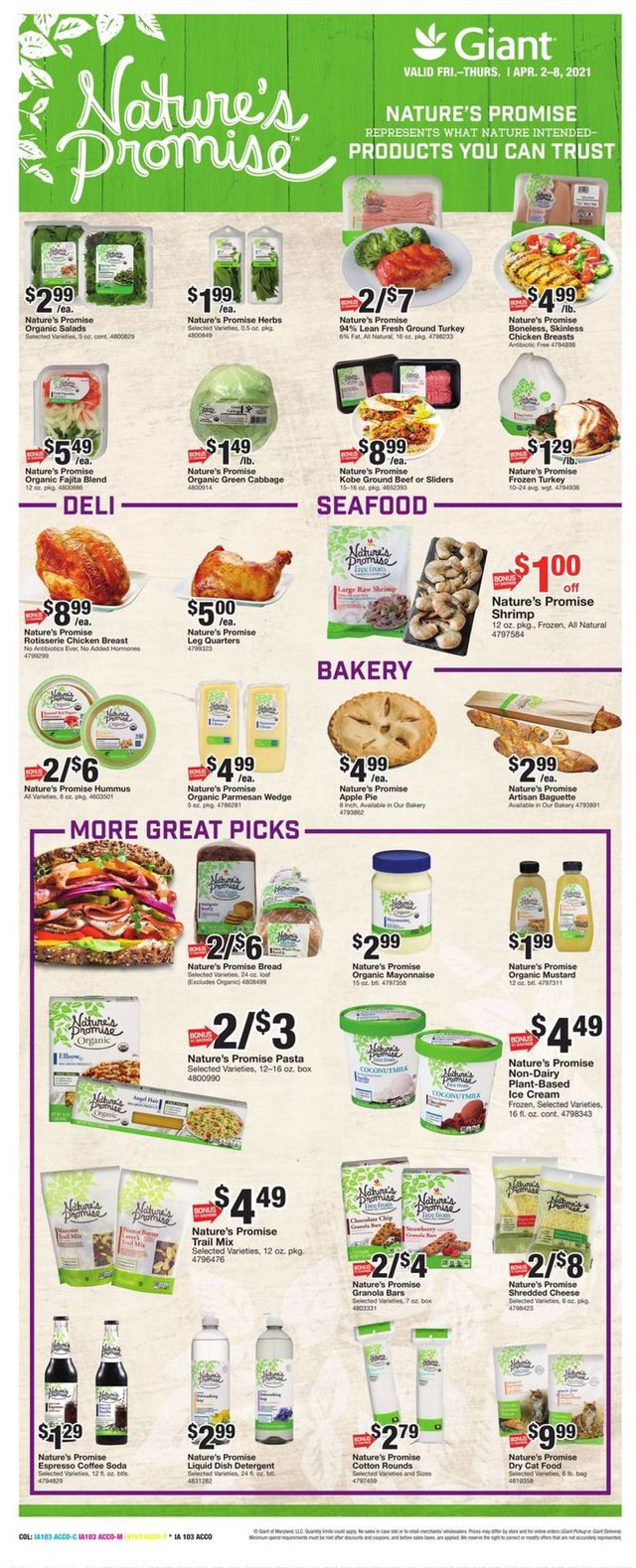Giant Food Ad from 04/02/2021