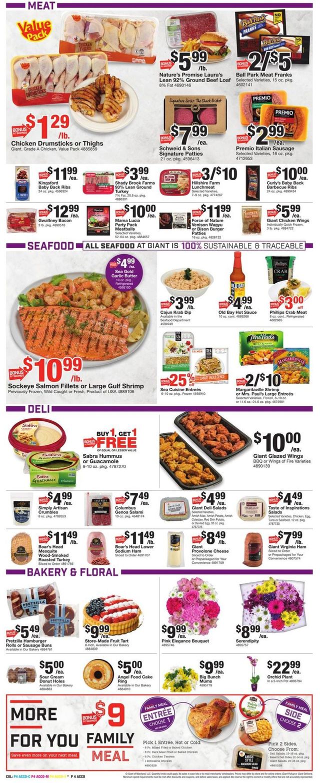 Giant Food Ad from 05/28/2021