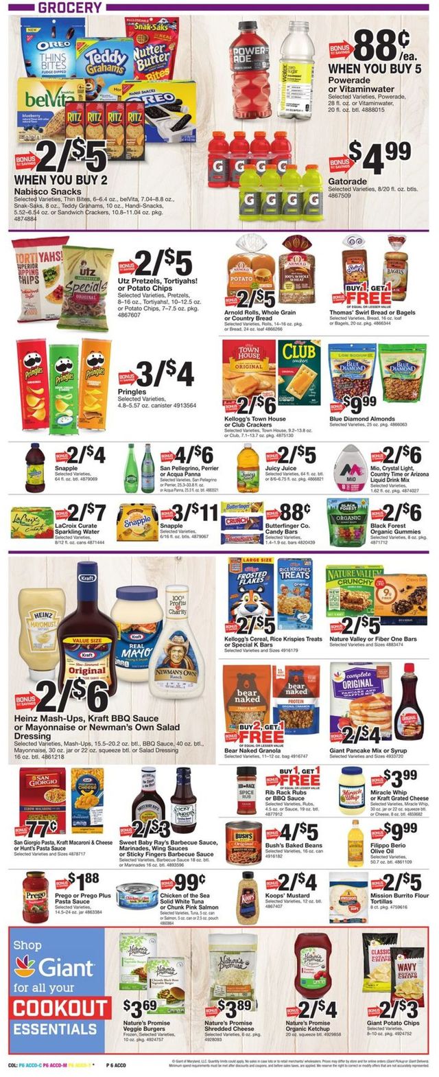 Giant Food Ad from 06/25/2021