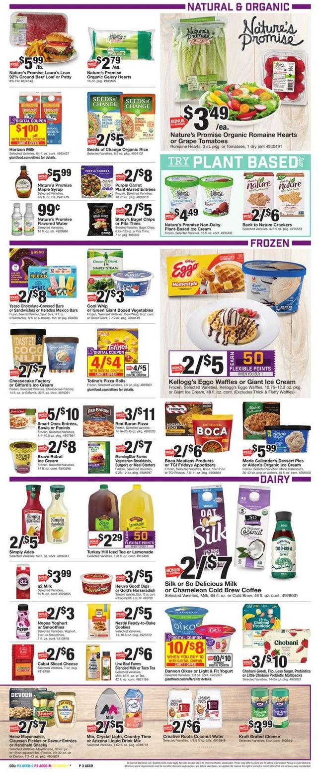 Giant Food Ad from 07/02/2021
