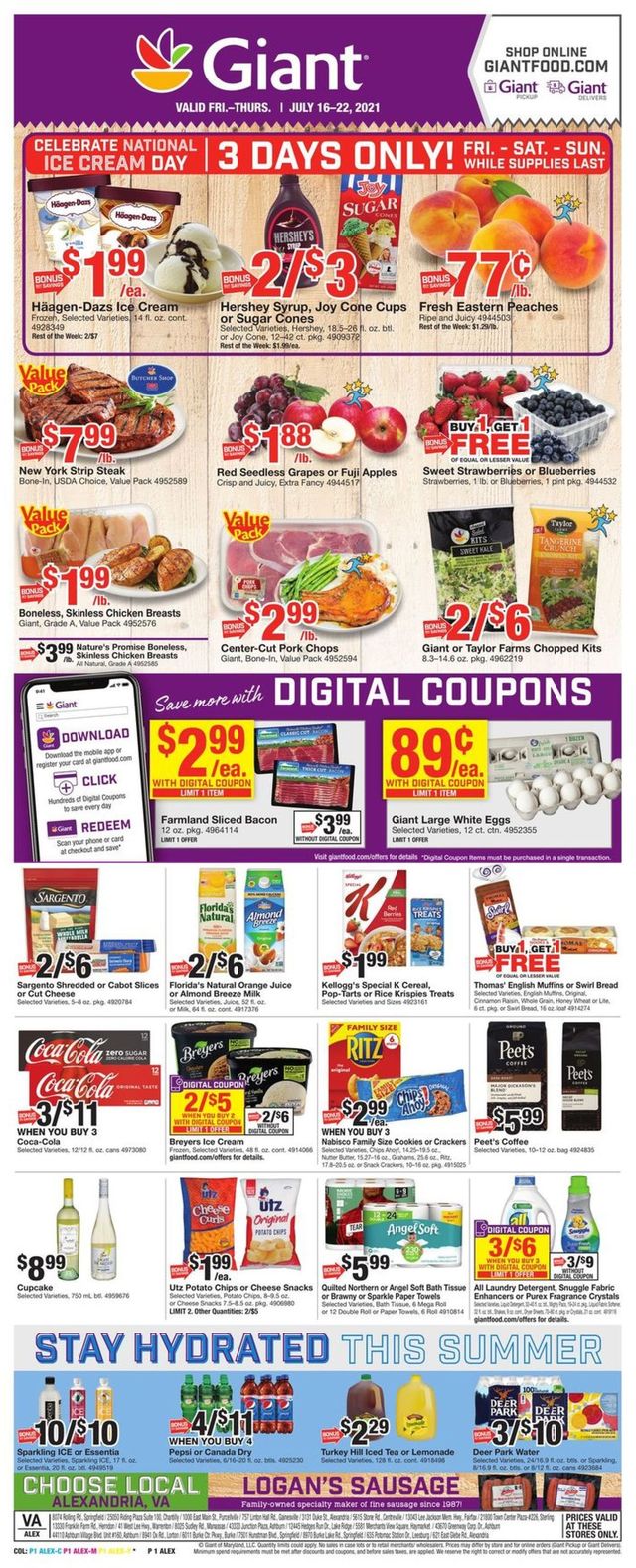 Giant Food Ad from 07/16/2021
