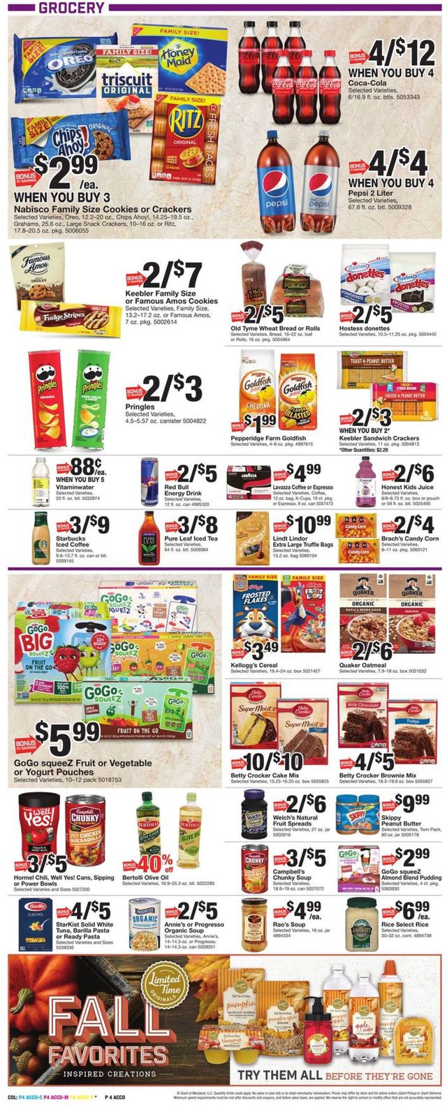 Giant Food Ad from 09/24/2021