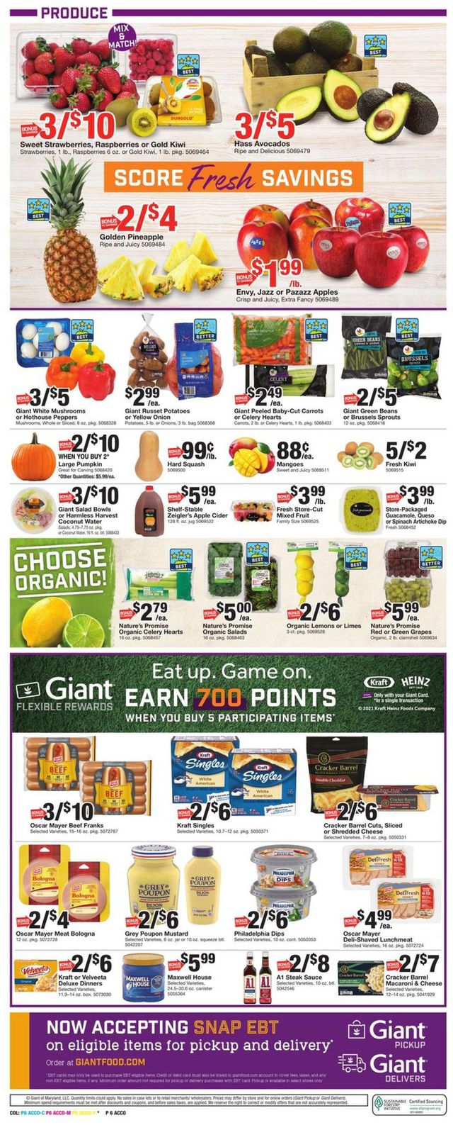 Giant Food Ad from 10/01/2021