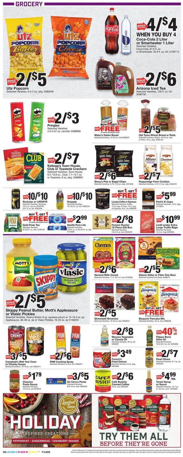 Giant Food Ad from 11/12/2021