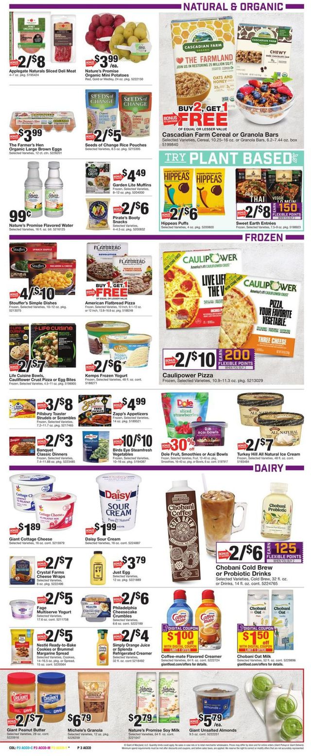 Giant Food Ad from 01/02/2022