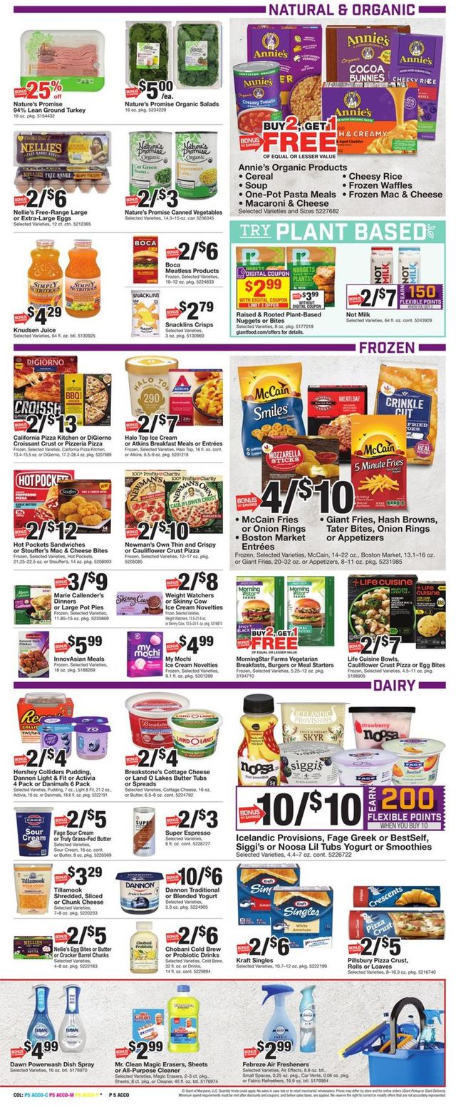 Giant Food Ad from 01/07/2022