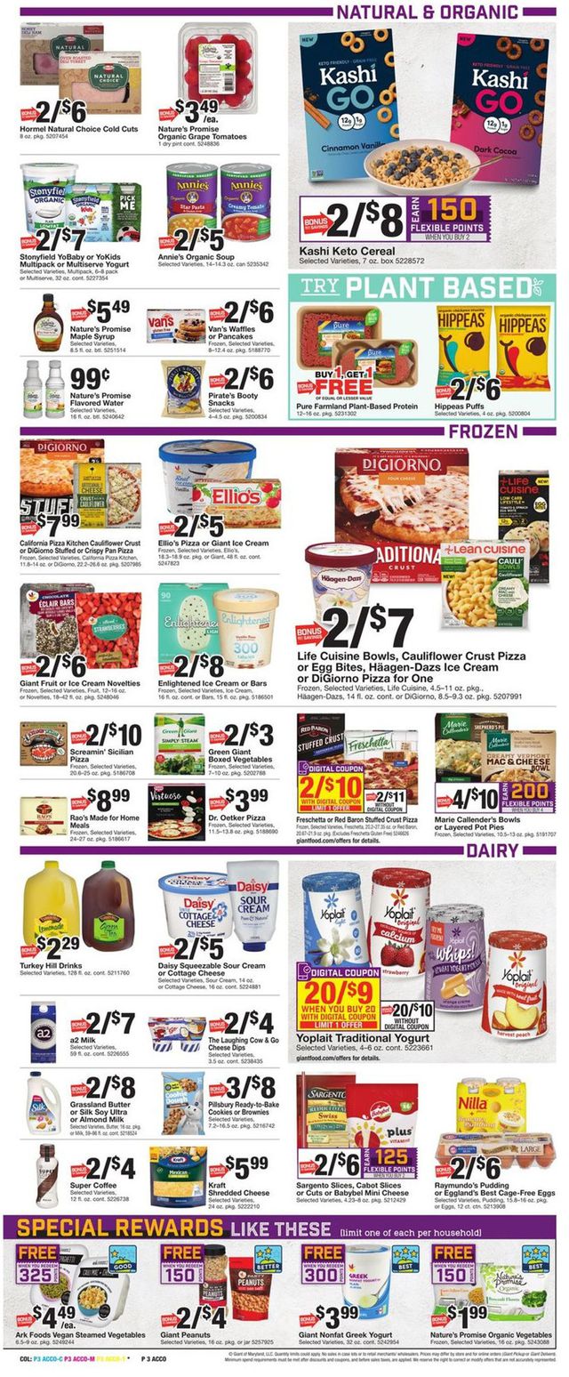 Giant Food Ad from 01/14/2022