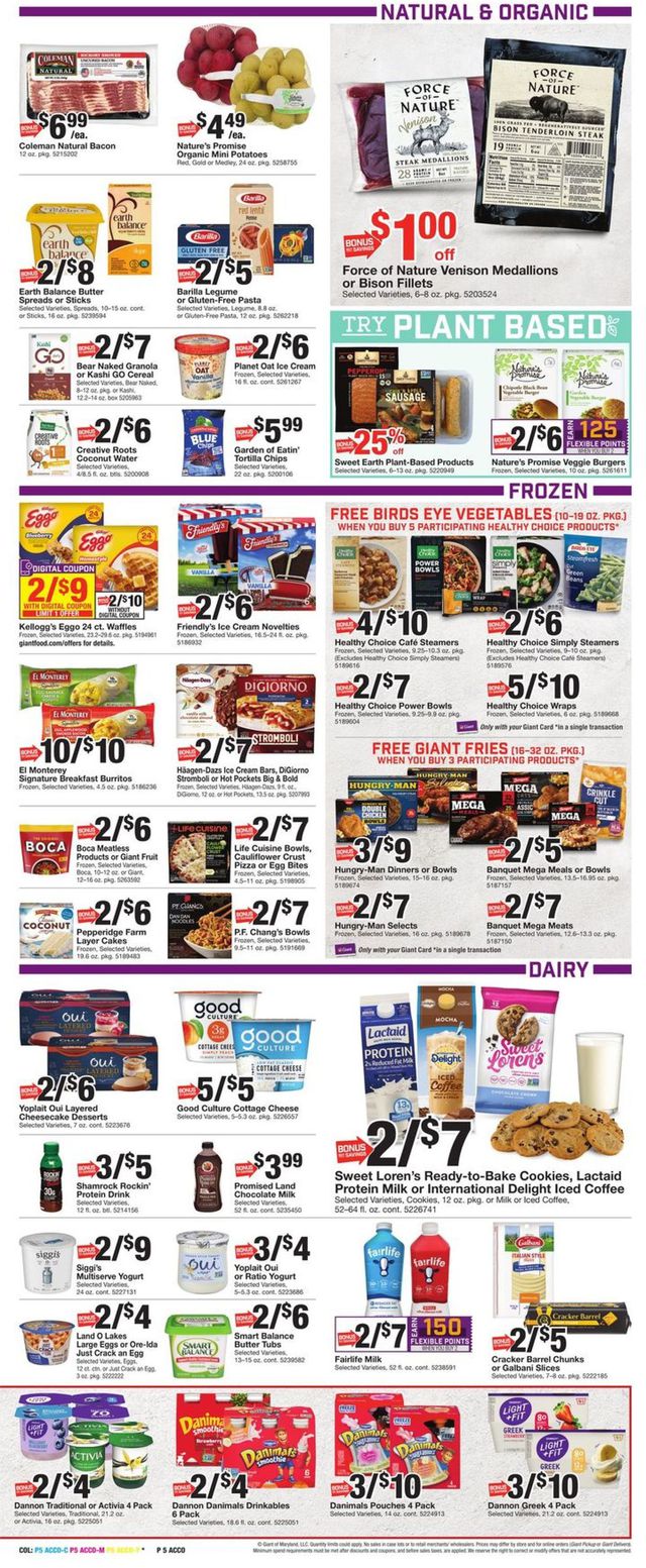 Giant Food Ad from 01/21/2022