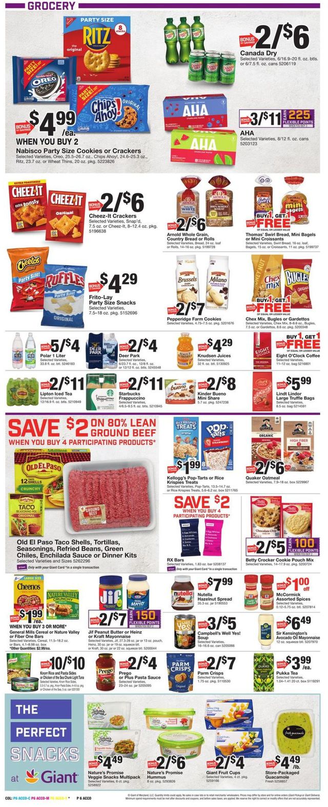 Giant Food Ad from 01/21/2022