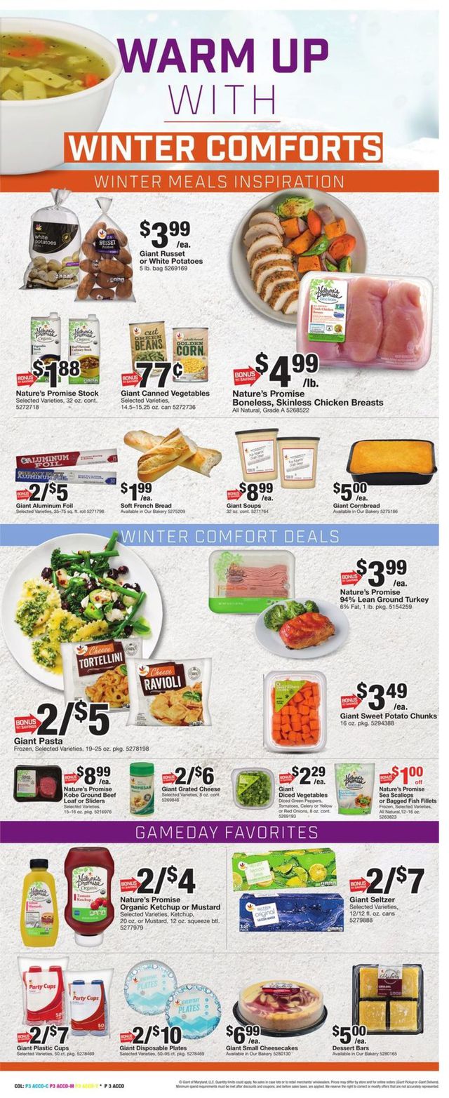 Giant Food Ad from 01/28/2022