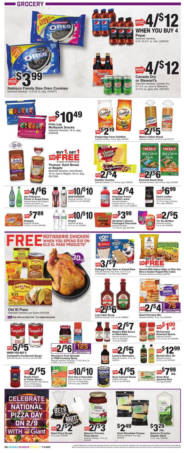 Giant Food Ad from 02/04/2022