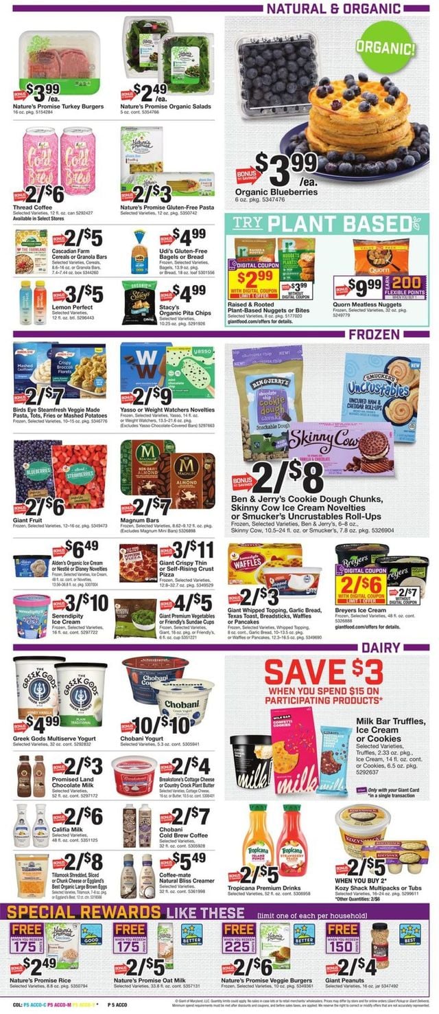 Giant Food Ad from 03/25/2022