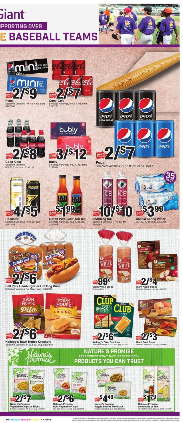 Giant Food Ad from 04/01/2022