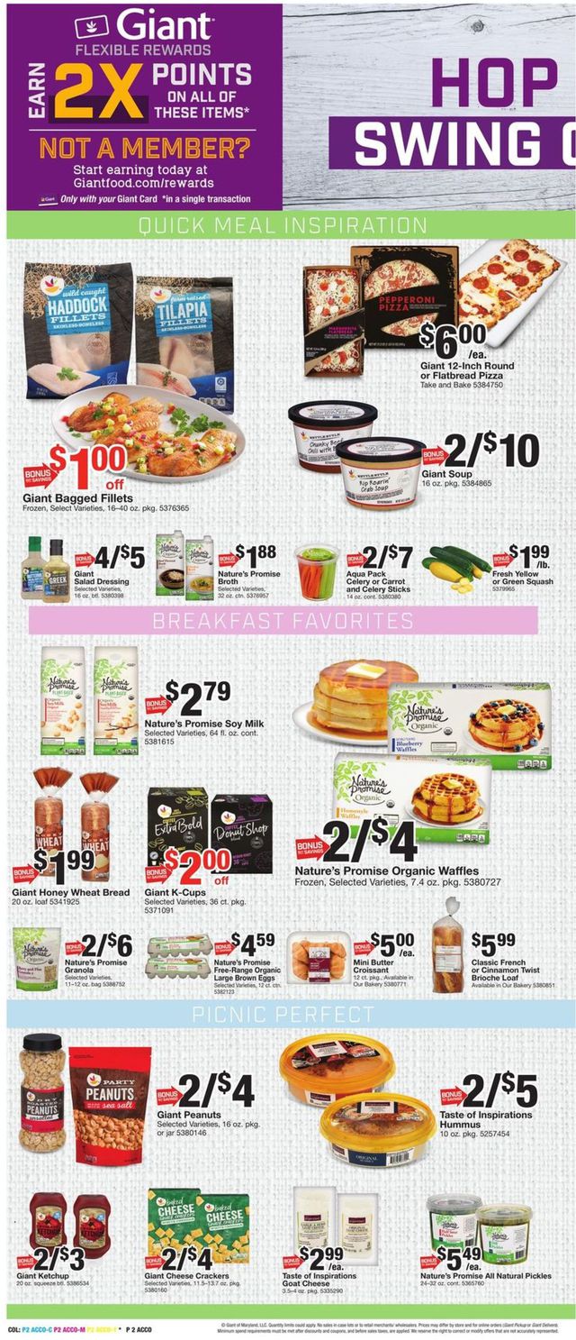 Giant Food Ad from 04/15/2022