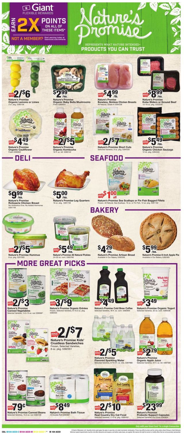 Giant Food Ad from 04/22/2022