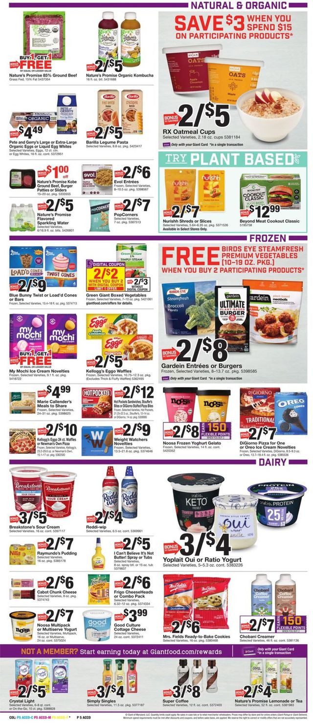 Giant Food Ad from 05/20/2022