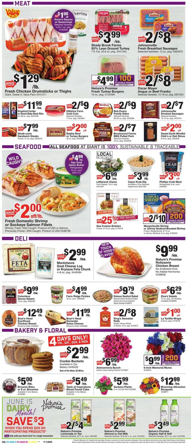 Giant Food Ad from 05/27/2022