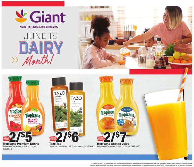 Giant Food Ad from 06/03/2022