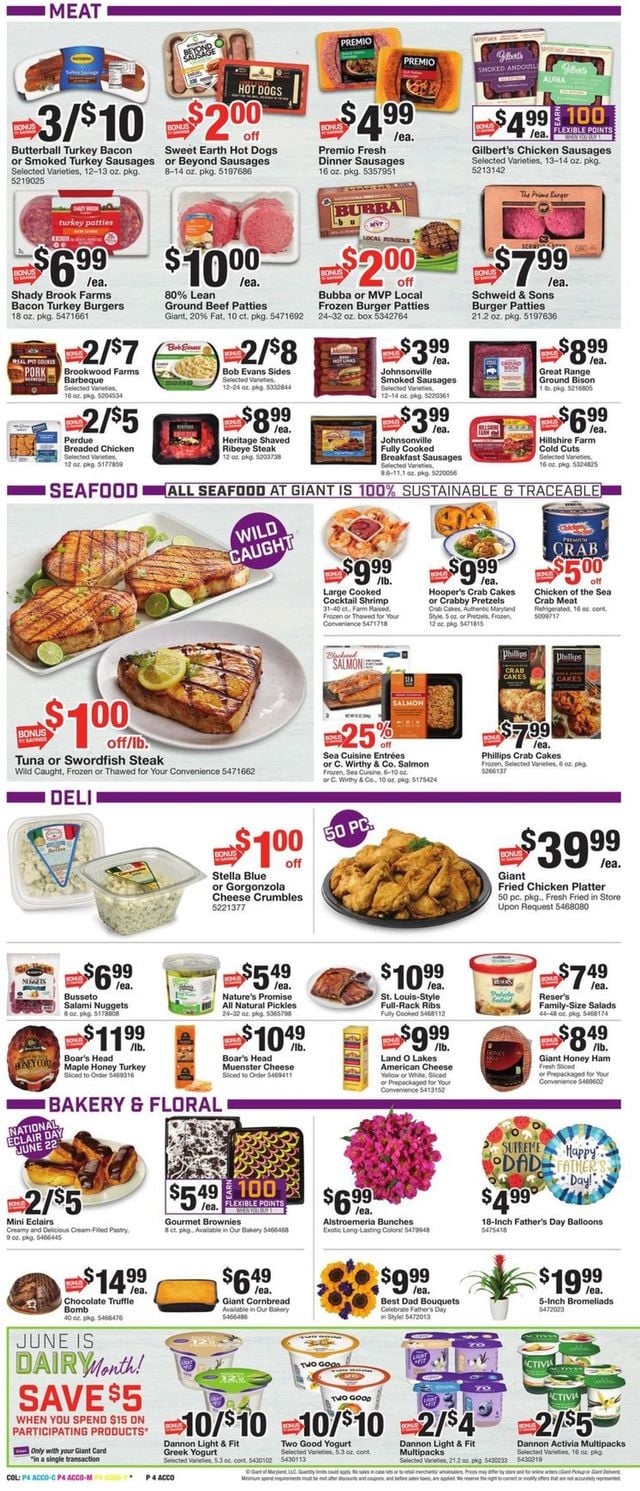 Giant Food Ad from 06/17/2022