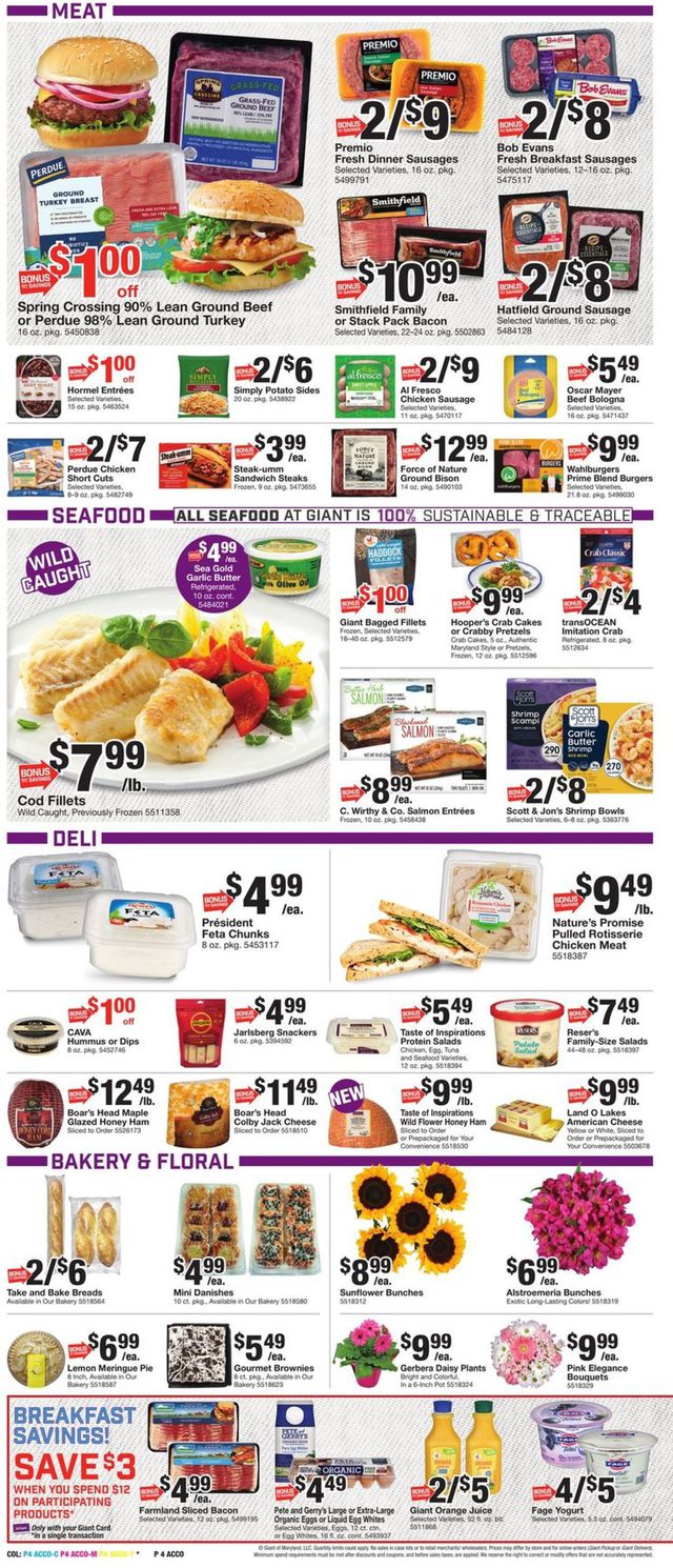 Giant Food Ad from 07/15/2022