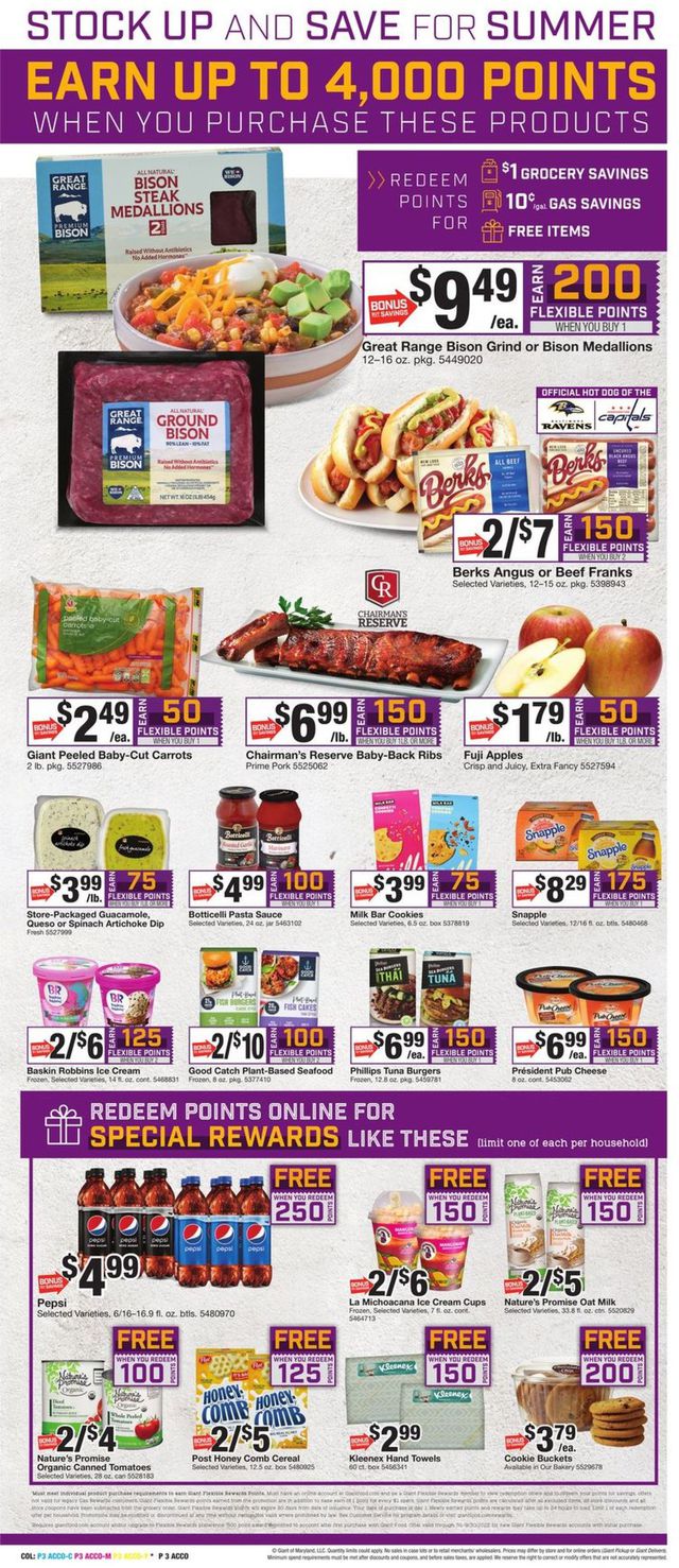 Giant Food Ad from 07/22/2022