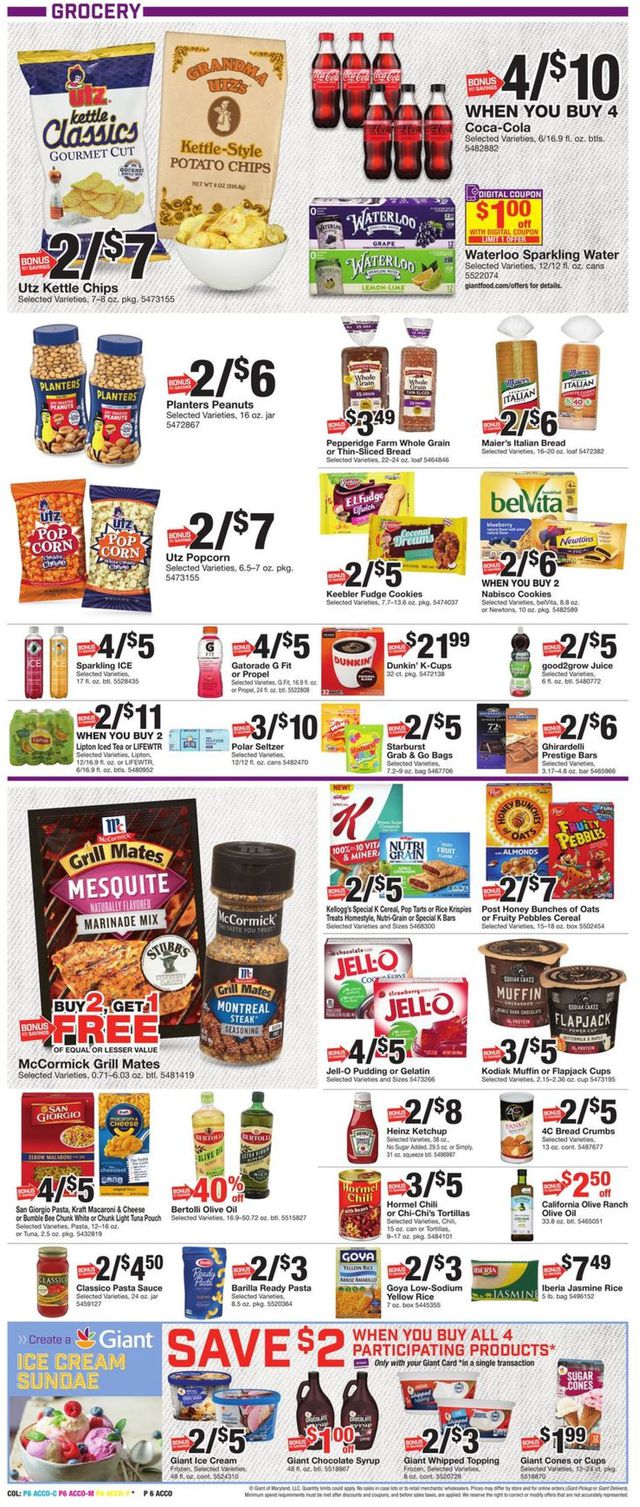 Giant Food Ad from 07/22/2022