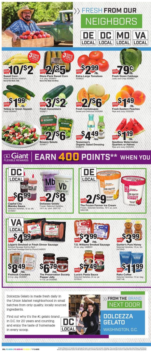 Giant Food Ad from 07/29/2022