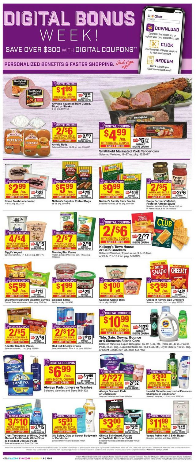 Giant Food Ad from 09/02/2022