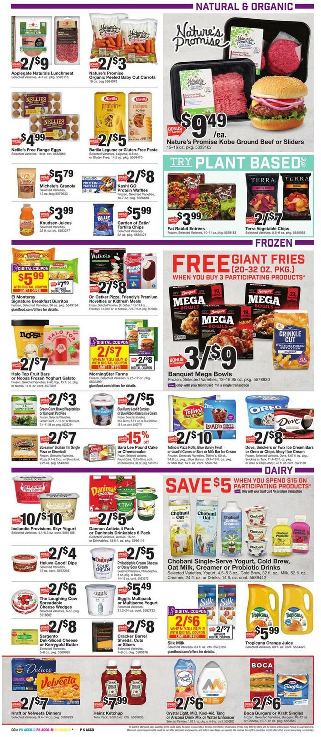 Giant Food Ad from 09/02/2022